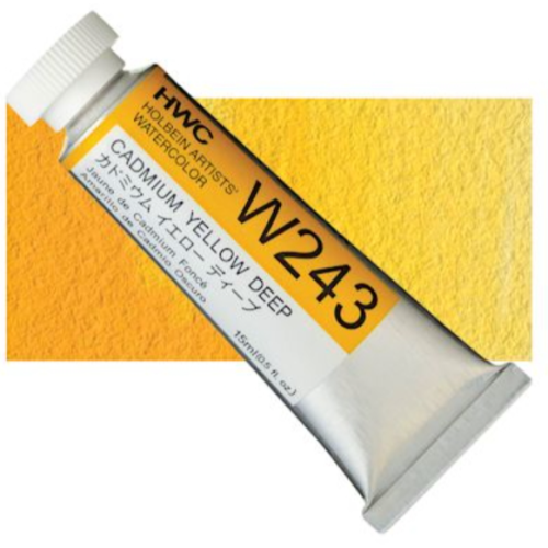                                                                         Holbein Watercolor Half Pan Cadmium Yellow Deep, PN528