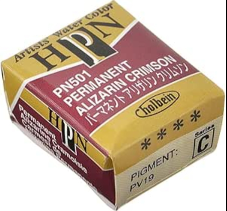 Holbein Watercolor Half Pan- Permanent Alizarin Crimson C