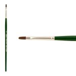 Silver Brush Ruby Satin Filbert (2503S-2)