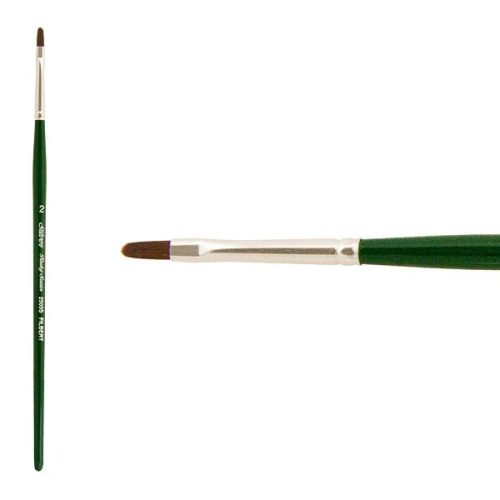 Silver Brush Ruby Satin Filbert (2503S-2)
