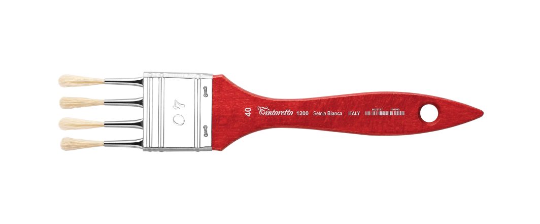 Tintoretto Comb Mottler White Bristle Brush Series 1200, Size- 40