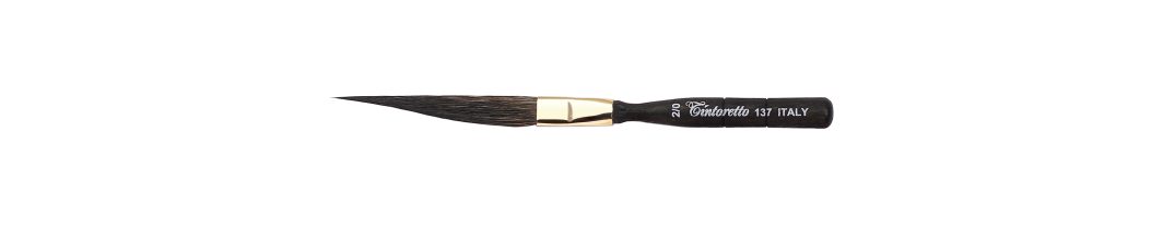 Tintoretto Pinstriping Sword Brush Series 137,Size- 2/0