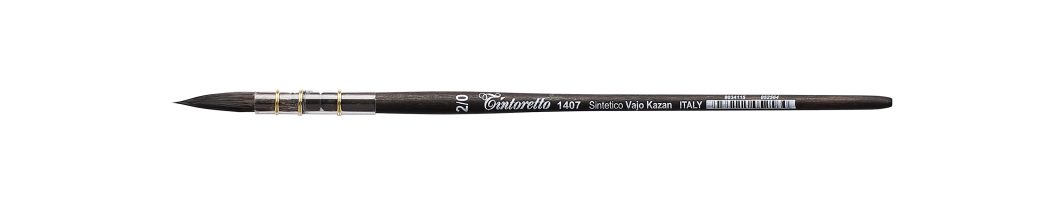 Tintoretto Round Traditional Mop Brush Series 1407, Size 2/0