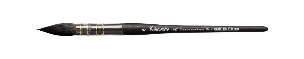 Tintoretto Round Traditional Mop Brush Series 1407, Size- 6