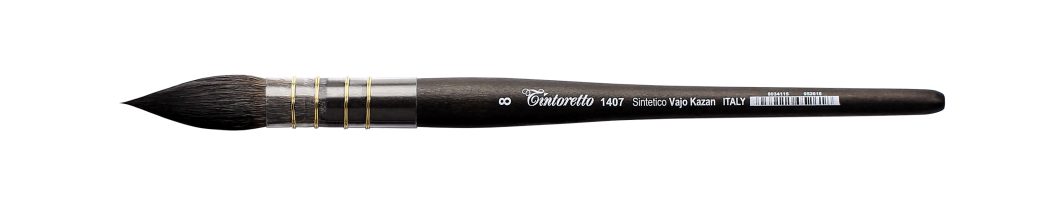 Tintoretto Round Traditional Mop Brush Series 1407, Size- 8