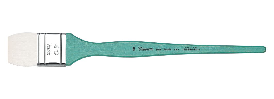 Tintoretto Aquaflat Mottler Brush Synthetic Goat Fiber Series 1495, Size- 40
