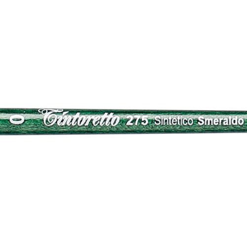 Tintoretto Flat Brush Smeraldo Synthetic Series 275, Size- 0