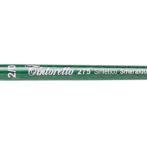 Tintoretto Flat Brush Smeraldo Synthetic Series 275, Size- 2/0