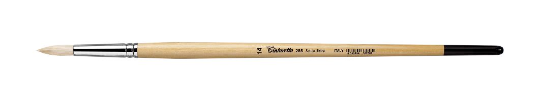 Tintoretto Setola Extra Bristle Round Brush Series 285, Size-14