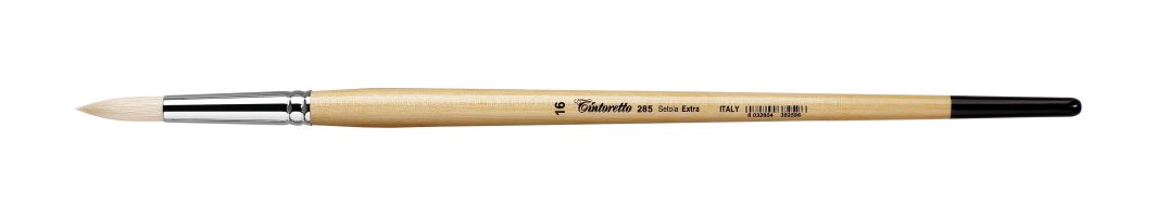       Tintoretto Setola Extra Bristle Round Brush Series 285, Size- 16