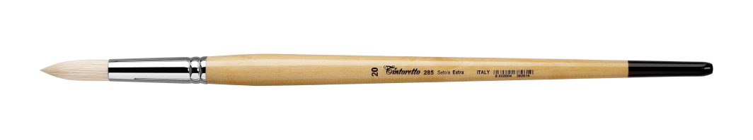 Tintoretto Setola Extra Bristle Round Brush Series 285, Size- 20