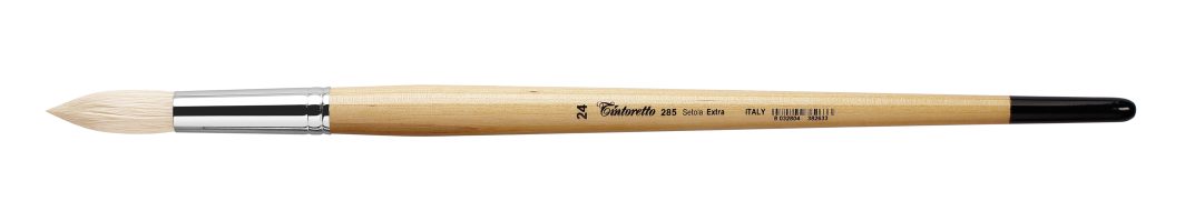 Tintoretto Setola Extra Bristle Round Brush Series 285, Size- 24
