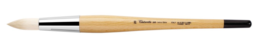 Tintoretto Setola Extra Bristle Round Brush Series 285, Size- 28