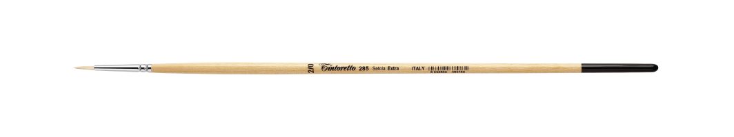 Tintoretto Setola Extra Bristle Round Brush Series 285, Size-2/0