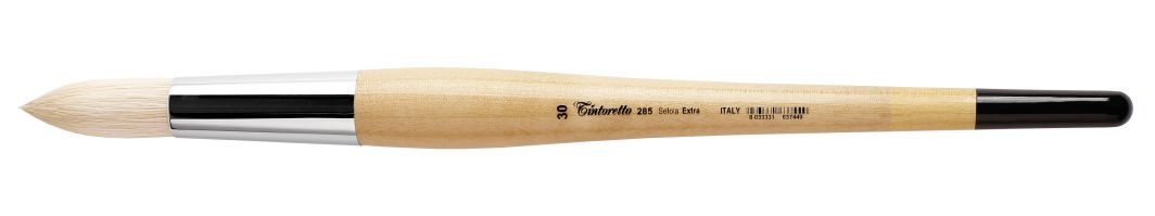 Tintoretto Setola Extra Bristle Round Brush Series 285, Size- 30