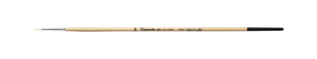Tintoretto Setola Extra Bristle Round Brush Series 285, Size- 3/0