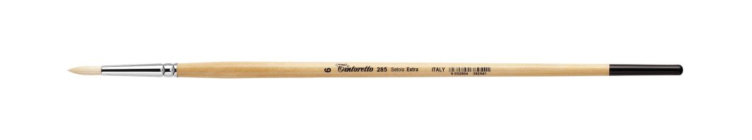 Tintoretto Setola Extra Bristle Round Brush Series 285, Size- 6
