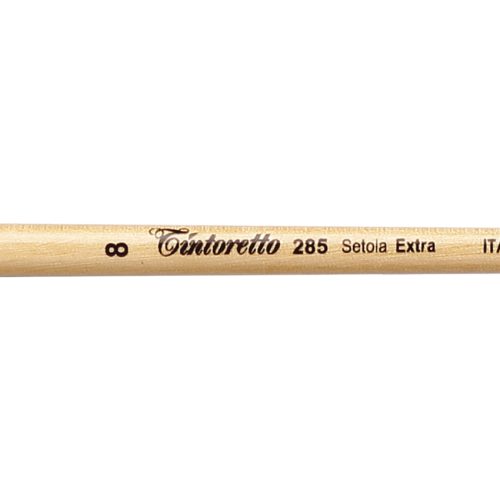  Tintoretto Setola Extra Bristle Round Brush Series 285, Size- 8