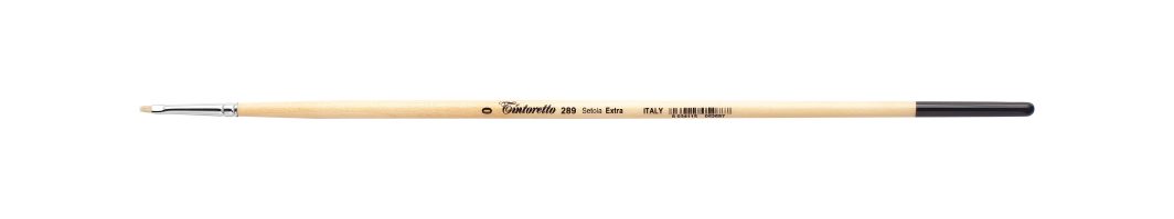 Tintoretto Extra Bristles Short Flat Brush Series 289,Size- 0