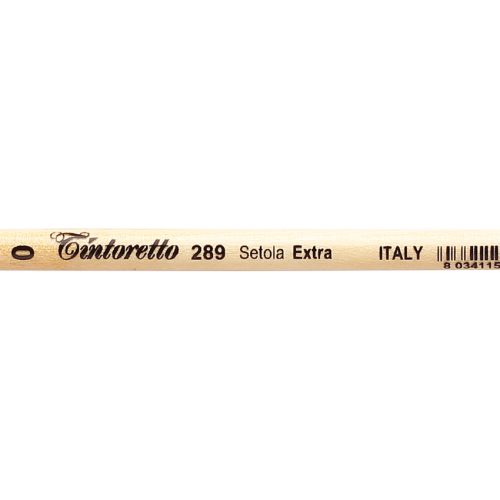 Tintoretto Extra Bristles Short Flat Brush Series 289,Size- 0