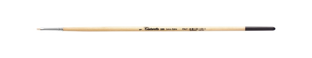 Tintoretto Extra Bristles Short Flat Brush Series 289,Size- 1