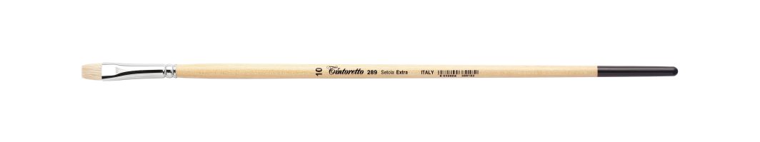 Tintoretto Extra Bristles Short Flat Brush Series 289,Size- 10