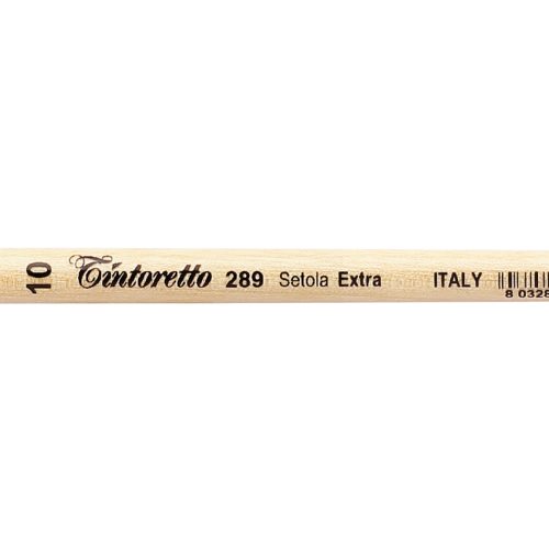Tintoretto Extra Bristles Short Flat Brush Series 289,Size- 10