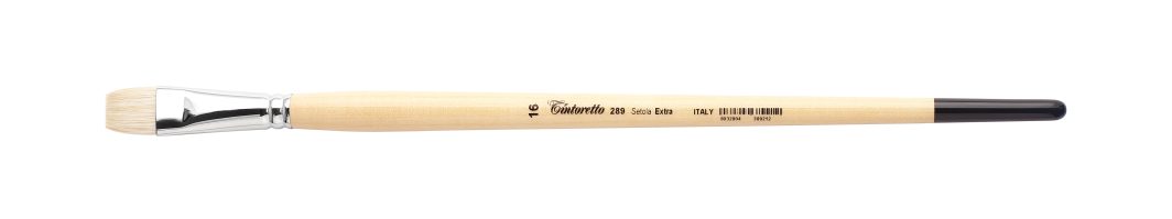 Tintoretto Extra Bristles Short Flat Brush Series 289,Size- 16