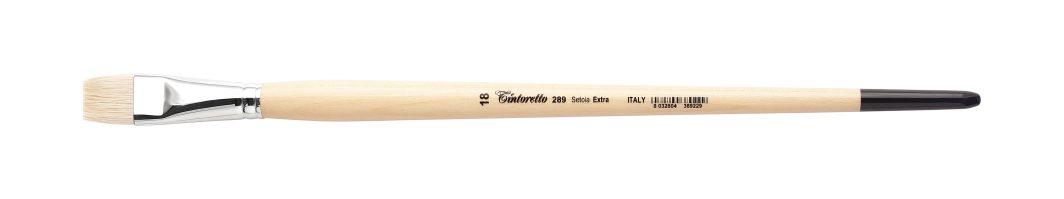Tintoretto Extra Bristles Short Flat Brush Series 289,Size-18
