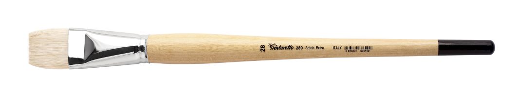 Tintoretto Extra Bristles Short Flat Brush Series 289,Size-28