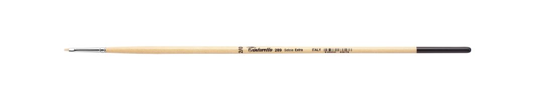 Tintoretto Extra Bristles Short Flat Brush Series 289,Size-2/0