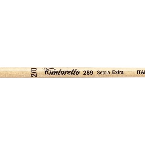 Tintoretto Extra Bristles Short Flat Brush Series 289,Size-2/0