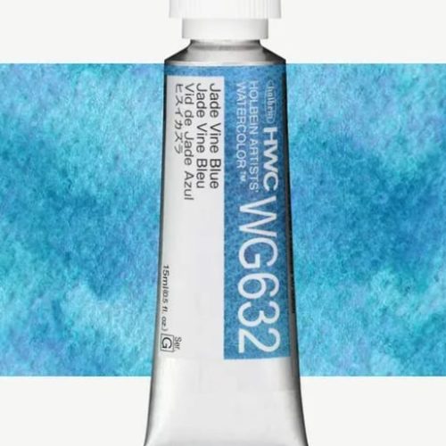 Holbein Granulating Watercolor Jade Vine Blue G,15ml Tube, WG632