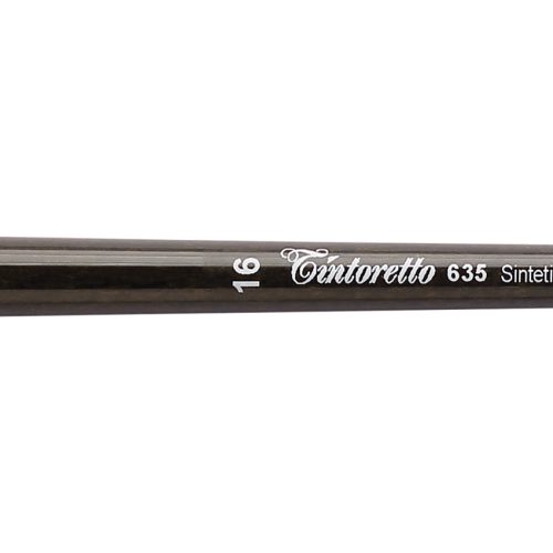 Tintoretto Ivory Synthetic Fiber Round Brush Series 635,Size-16
