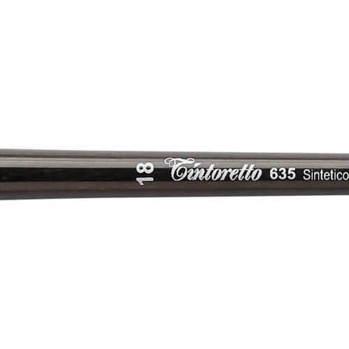 Tintoretto Ivory Synthetic Fiber Round Brush Series 635,Size-18