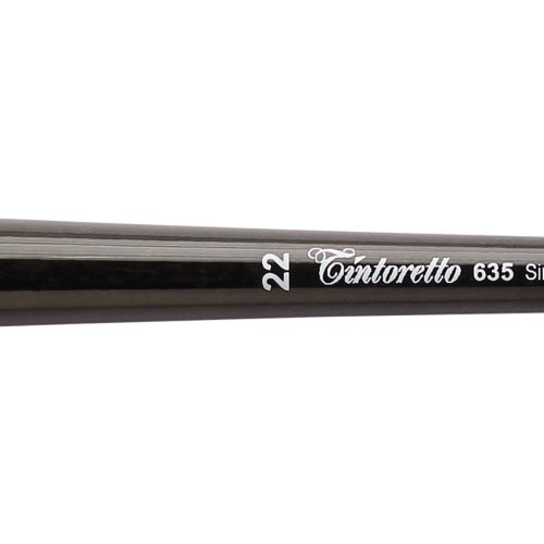 Tintoretto Ivory Synthetic Fiber Round Brush Series 635,Size- 22