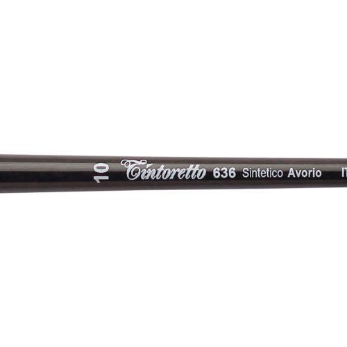 Tintoretto Ivory Synthetic Fiber Flat Brush Series 636, Size- 10