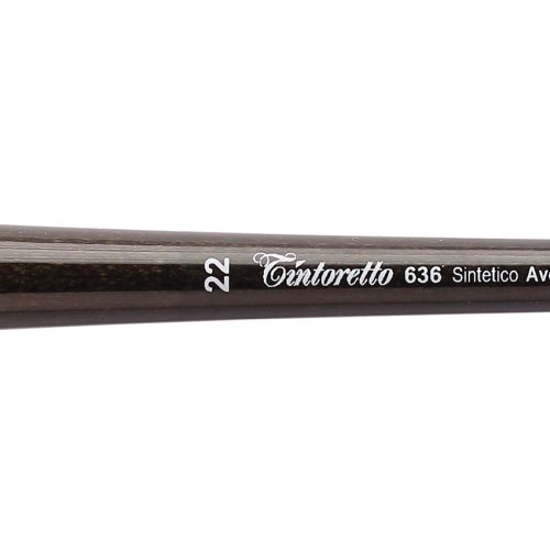Tintoretto Ivory Synthetic Fiber Flat Brush Series 636, Size- 22