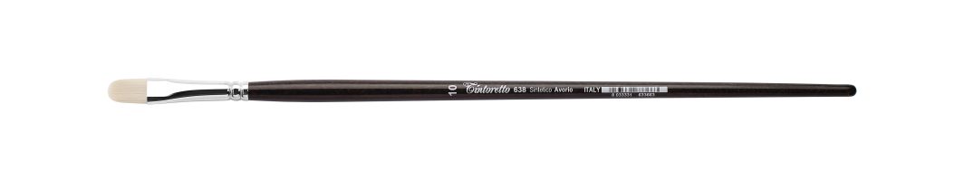 Tintoretto Filbert Brush Avorio Synthetic Fiber Series 638, Size-10