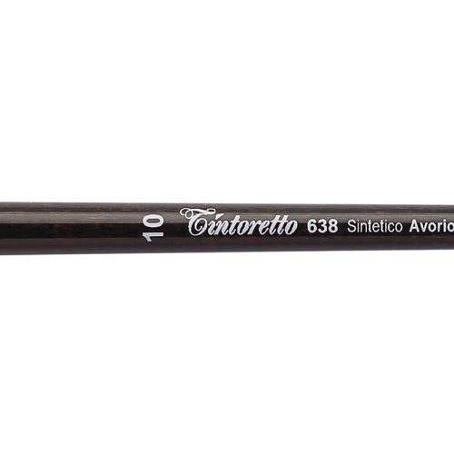 Tintoretto Filbert Brush Avorio Synthetic Fiber Series 638, Size-10