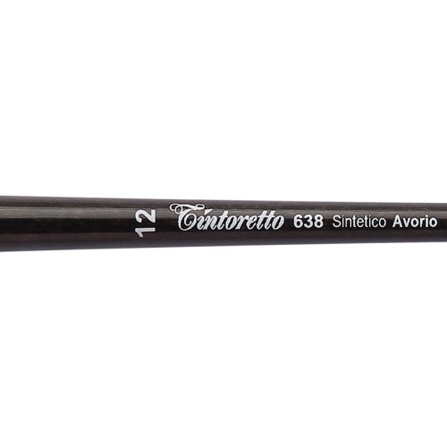 Tintoretto Filbert Brush Avorio Synthetic Fiber Series 638, Size-12