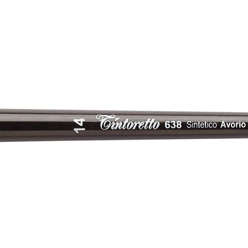 Tintoretto Filbert Brush Avorio Synthetic Fiber Series 638, Size-14 