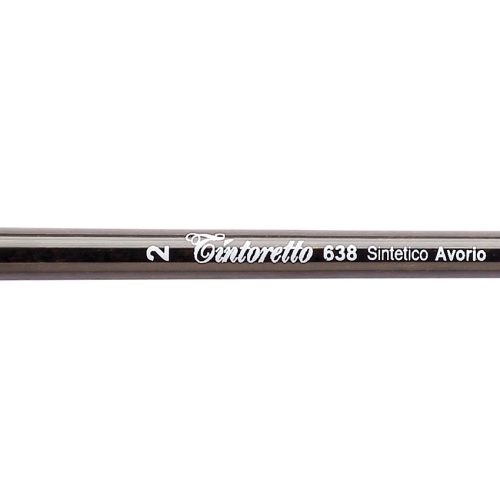 Tintoretto Filbert Brush Avorio Synthetic Fiber Series 638, Size- 2