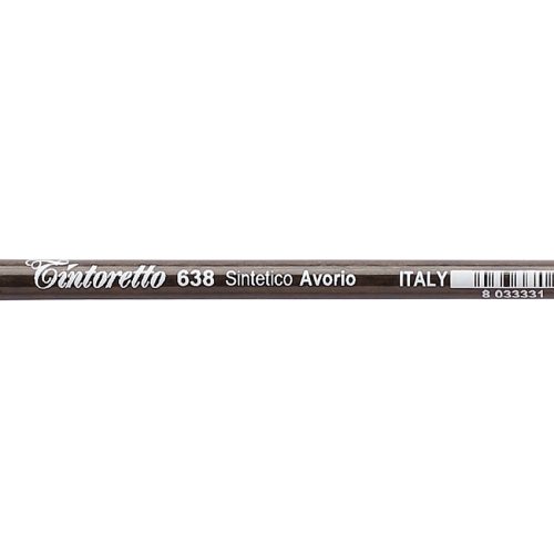 Tintoretto Filbert Brush Avorio Synthetic Fiber Series 638, Size- 2/0