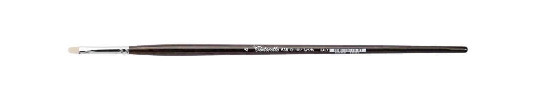   Tintoretto Filbert Brush Avorio Synthetic Fiber Series 638, Size- 4