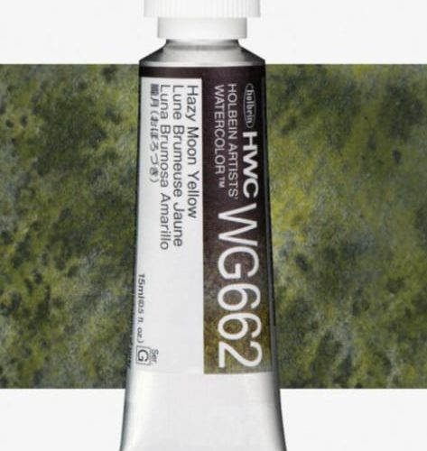 Holbein AWC Granunating Colour Hazy Moon Yellow G 15ml-WG662