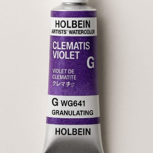                       Holbein Granulating Watercolor Clematis Violet G,15ml Tube,WG641