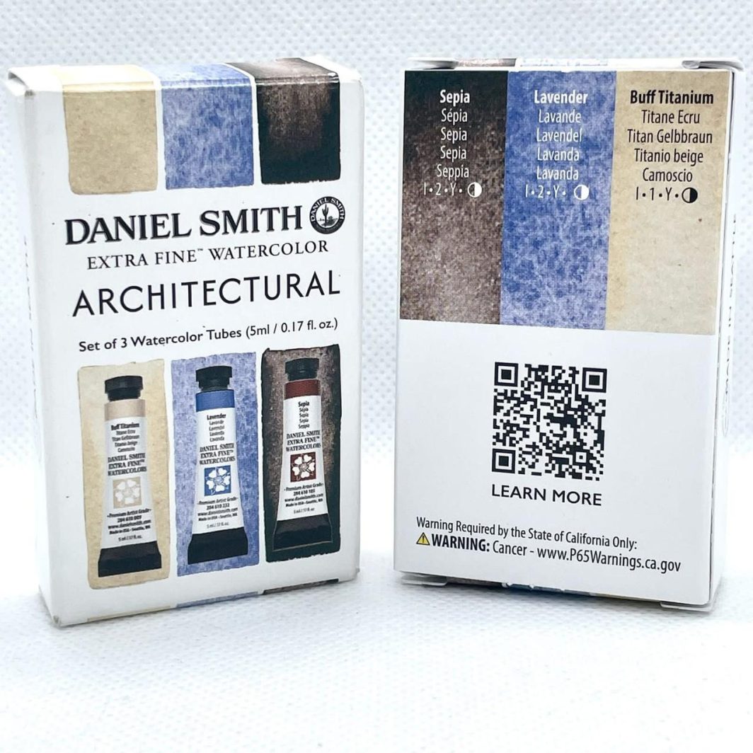Art Shark Daniel Smith Extra Fine Watercolor (Architectural) Set of 3 Color Tubes