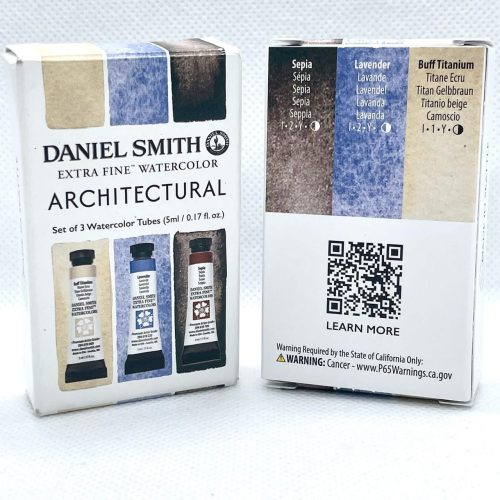 Art Shark Daniel Smith Extra Fine Watercolor (Architectural) Set of 3 Color Tubes
