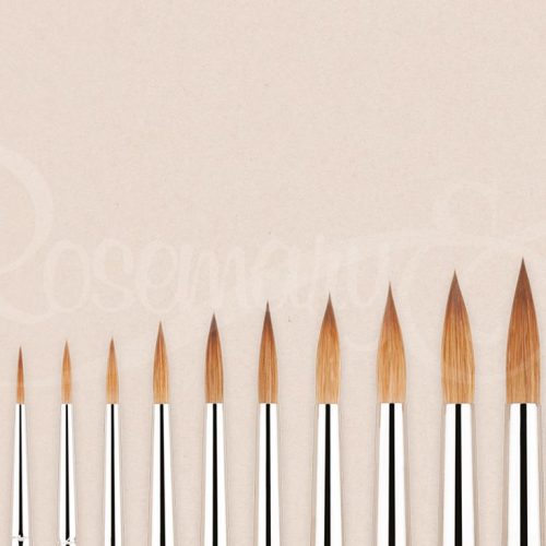Rosemary Series 33. Kolinsky Sable Pointed Rounds long handle 4